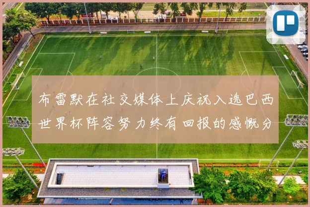 布雷默在社交媒体上庆祝入选巴西世界杯阵容努力终有回报的感慨分享